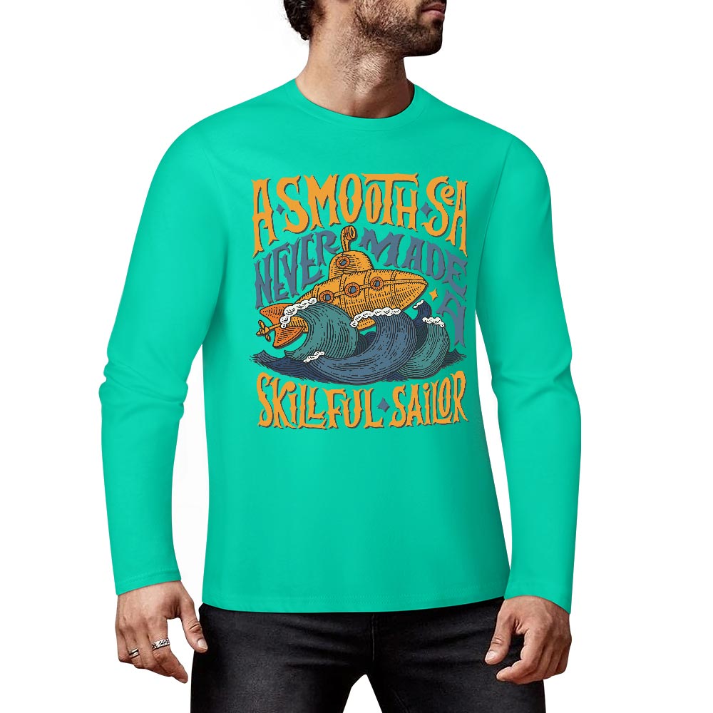 Pure cotton long sleeved T-shirt Multiple colors available