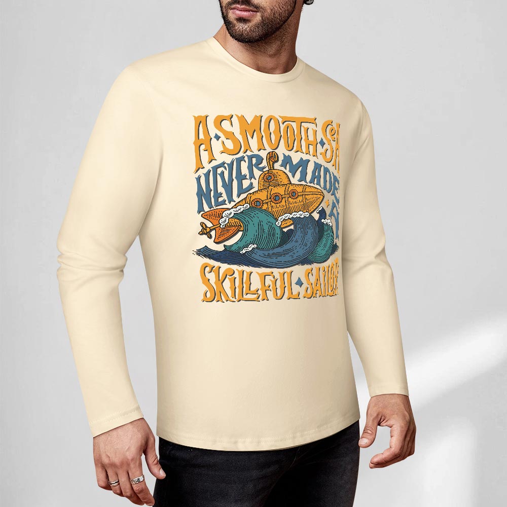 Pure cotton long sleeved T-shirt Multiple colors available