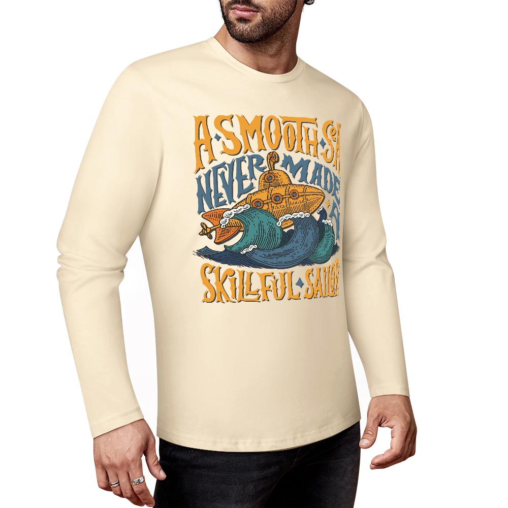 Pure cotton long sleeved T-shirt Multiple colors available