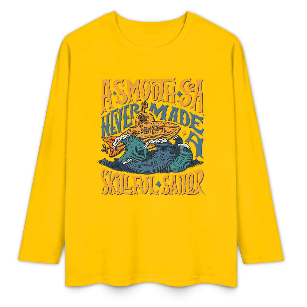 Pure cotton long sleeved T-shirt Multiple colors available