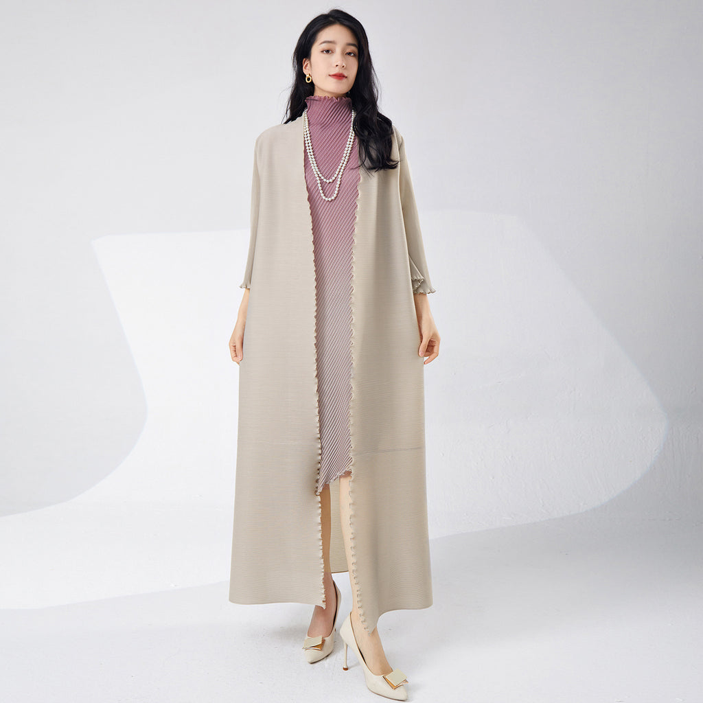 Fashion suit women's gradient color irregular dress loose and thin cardigan long jacket spring and summer