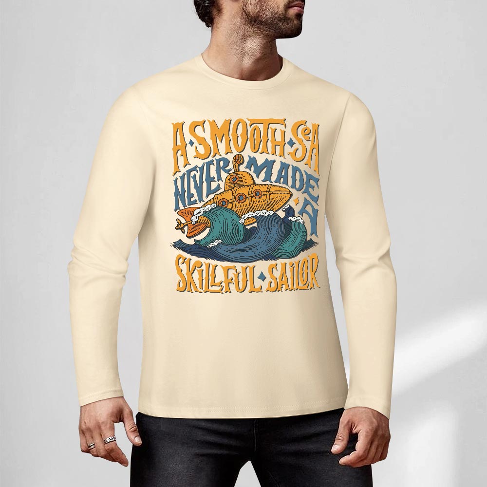 Pure cotton long sleeved T-shirt Multiple colors available