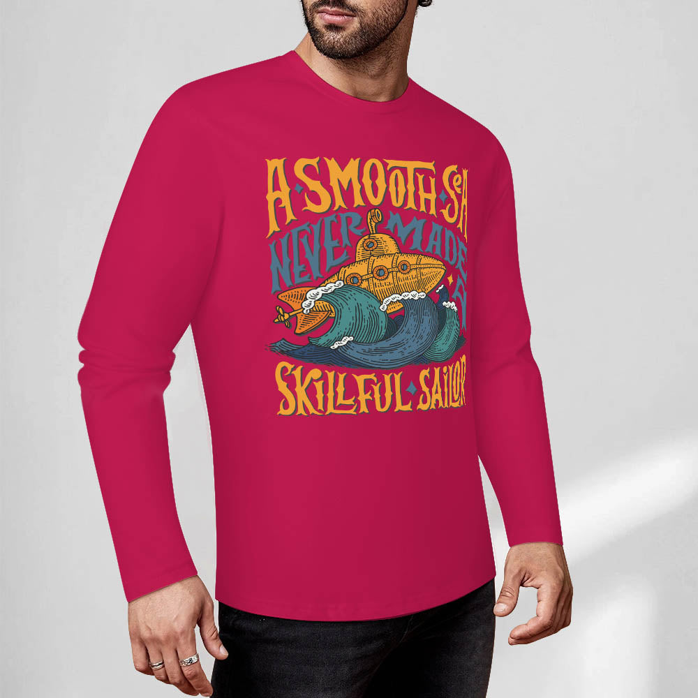 Pure cotton long sleeved T-shirt Multiple colors available