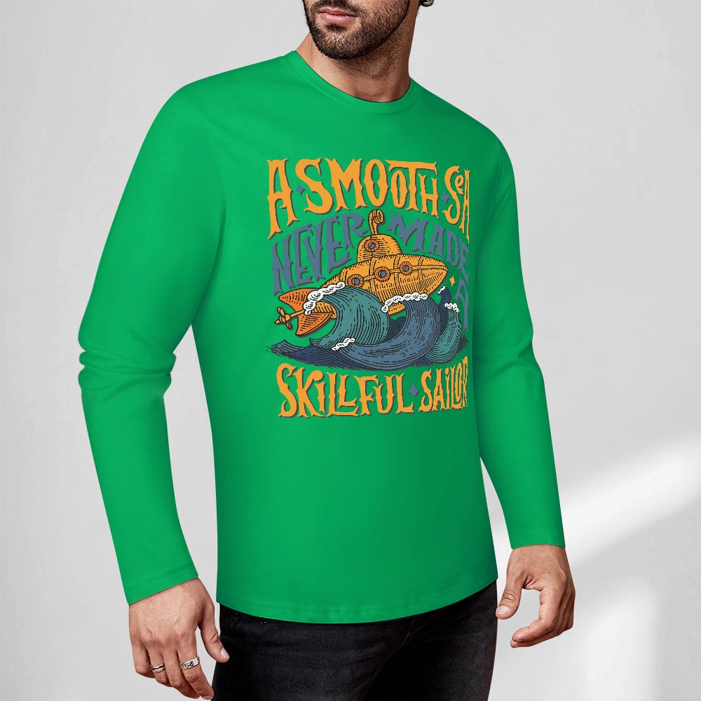 Pure cotton long sleeved T-shirt Multiple colors available