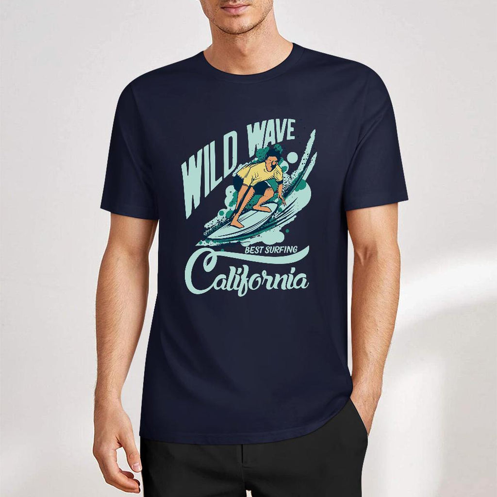New 2025 Pure cotton short sleeved T-shirt two side print