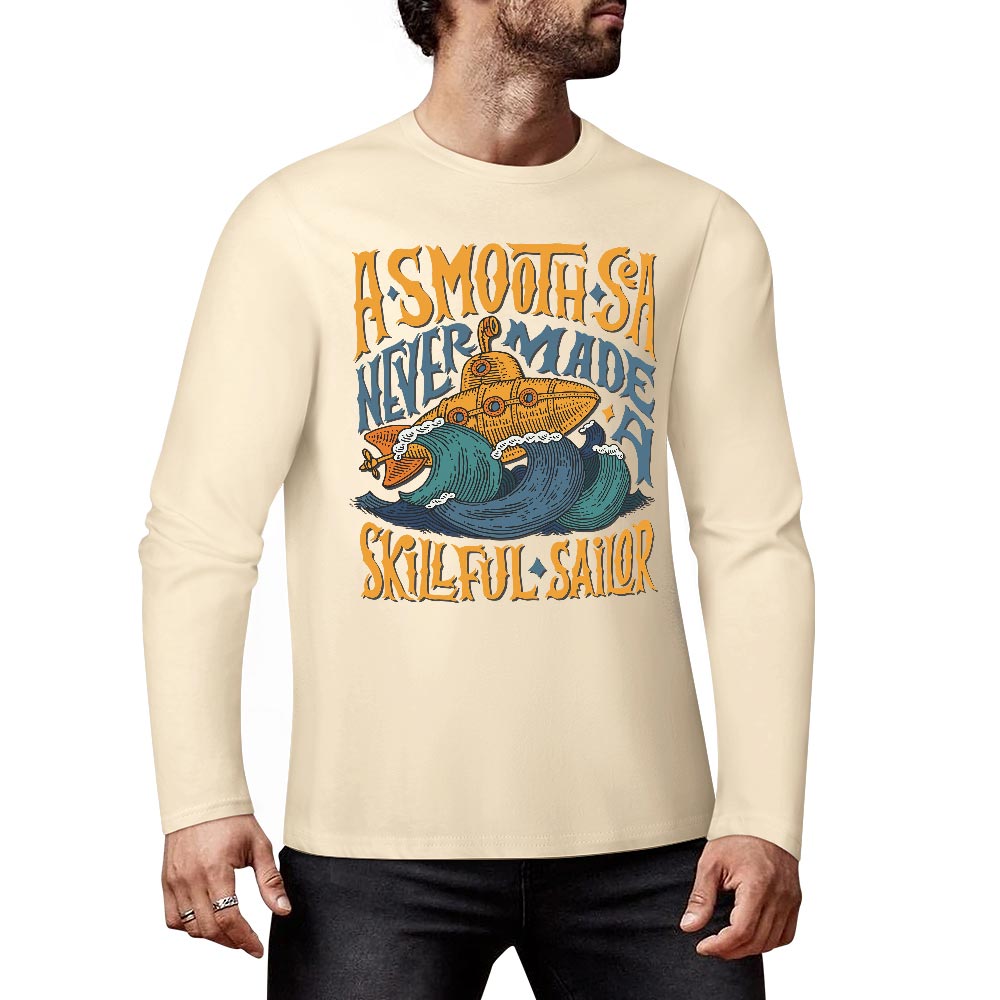 Pure cotton long sleeved T-shirt Multiple colors available