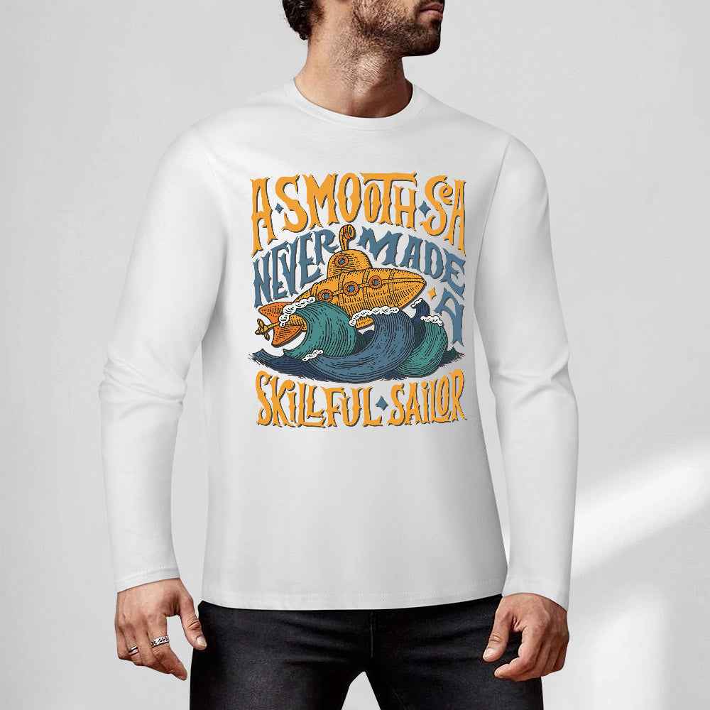 Pure cotton long sleeved T-shirt Multiple colors available