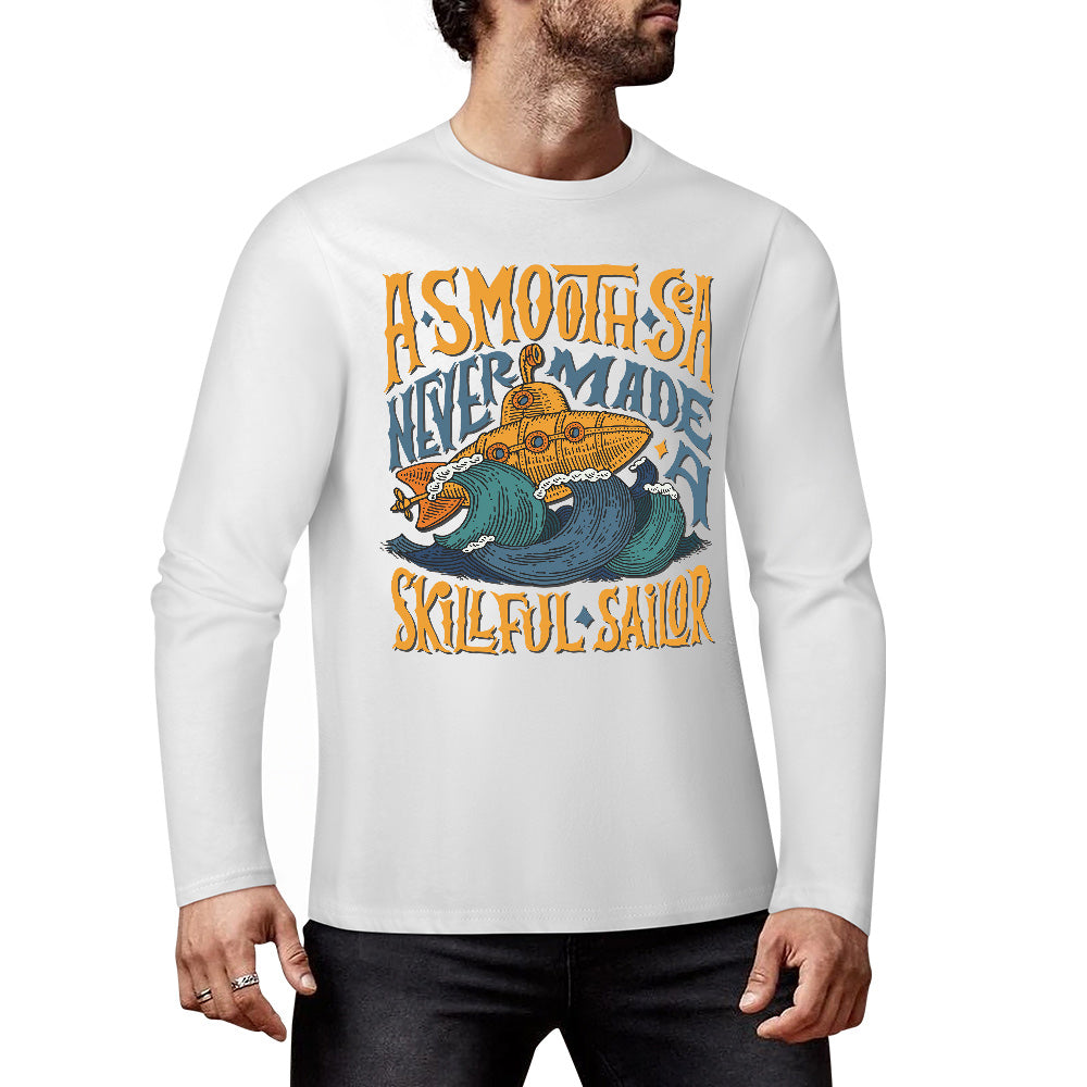 Pure cotton long sleeved T-shirt Multiple colors available