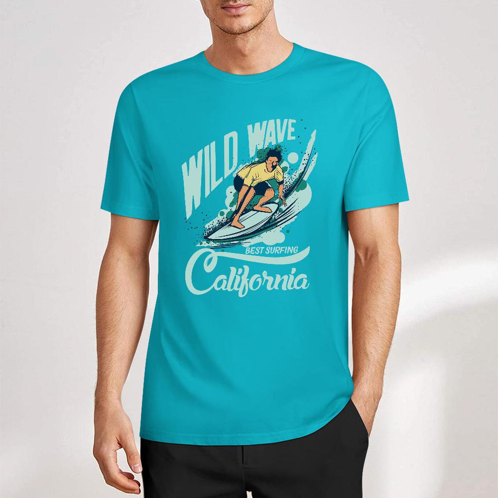 New 2025 Pure cotton short sleeved T-shirt two side print