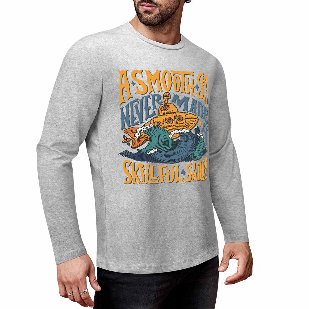 Pure cotton long sleeved T-shirt Multiple colors available