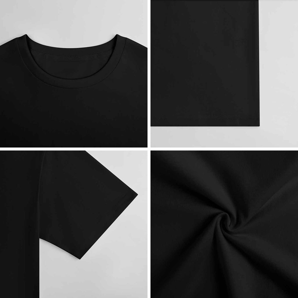 New 2025 Pure cotton short sleeved T-shirt two side print