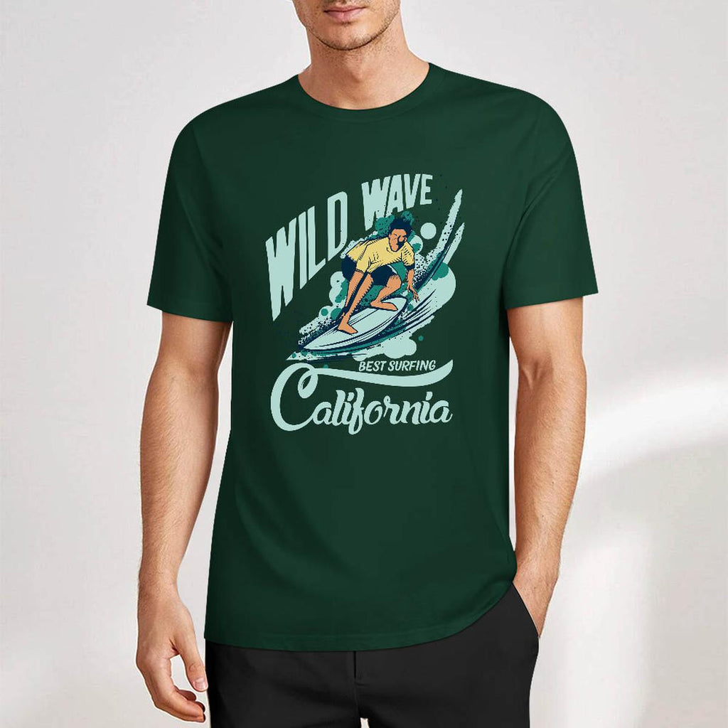 New 2025 Pure cotton short sleeved T-shirt two side print