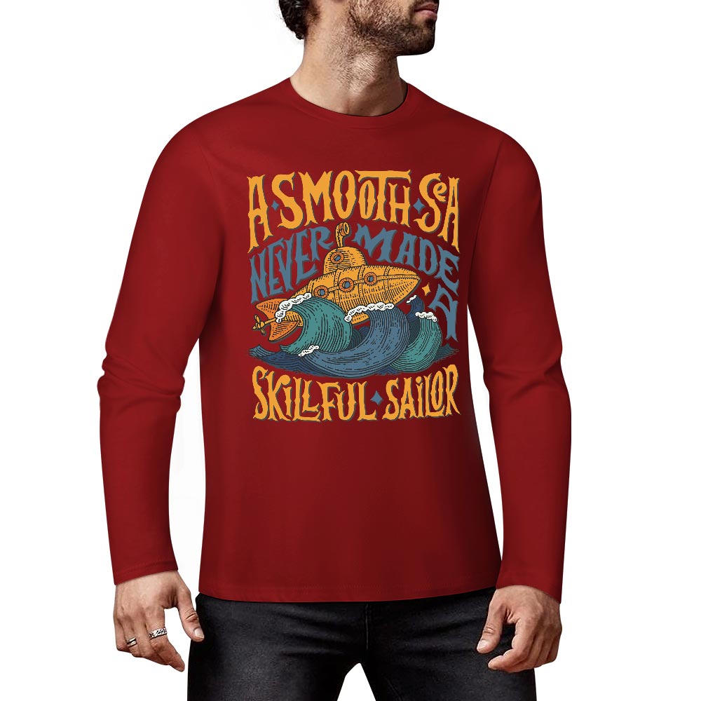 Pure cotton long sleeved T-shirt Multiple colors available