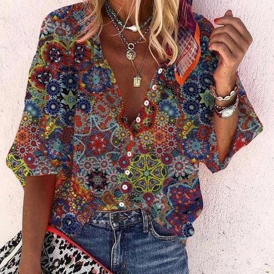 Women's Summer Printed Shirt