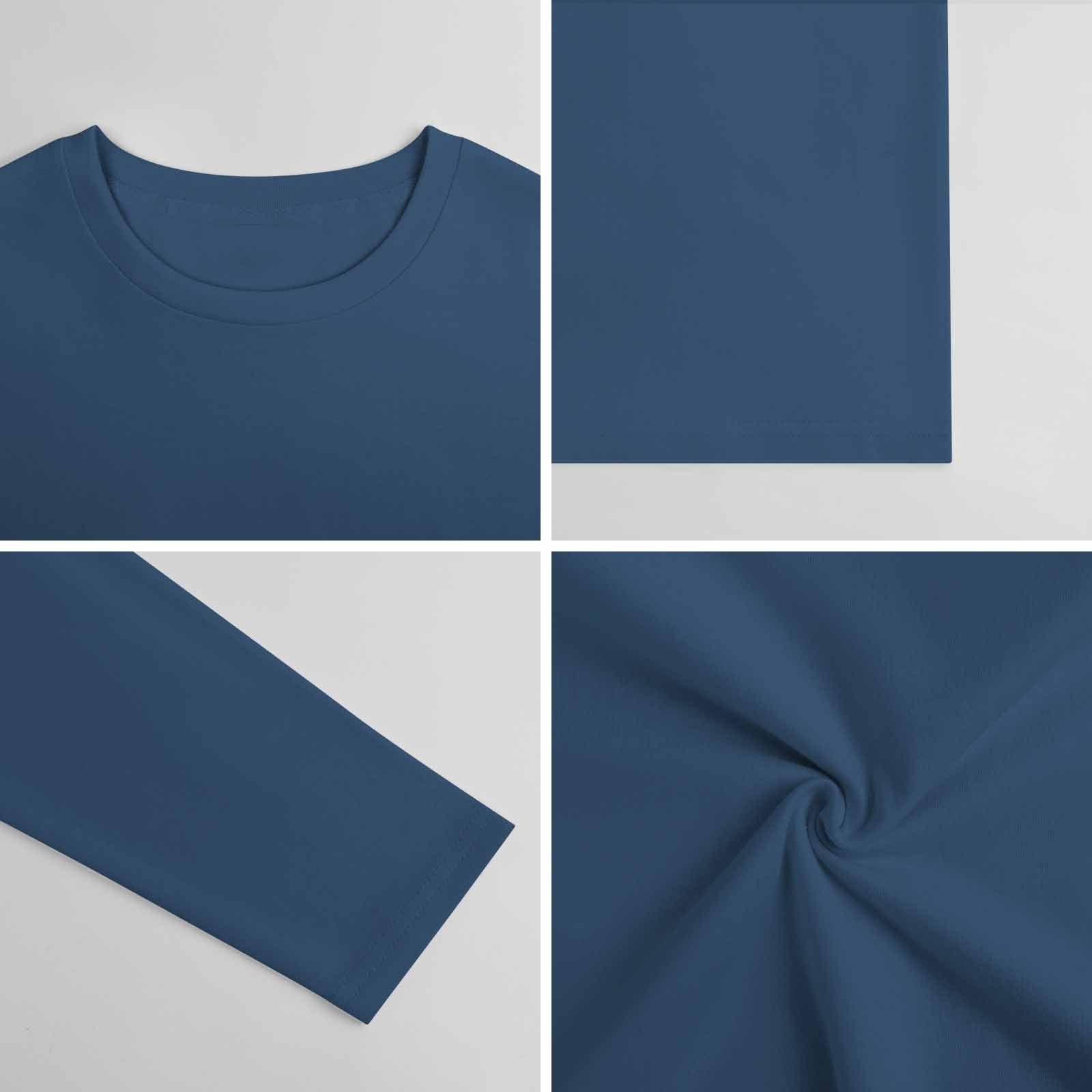 Pure cotton long sleeved T-shirt Multiple colors available