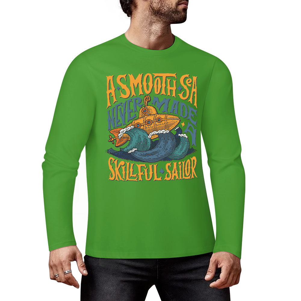 Pure cotton long sleeved T-shirt Multiple colors available