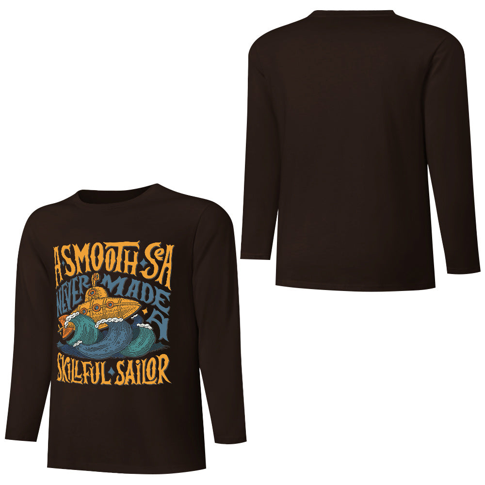 Pure cotton long sleeved T-shirt Multiple colors available