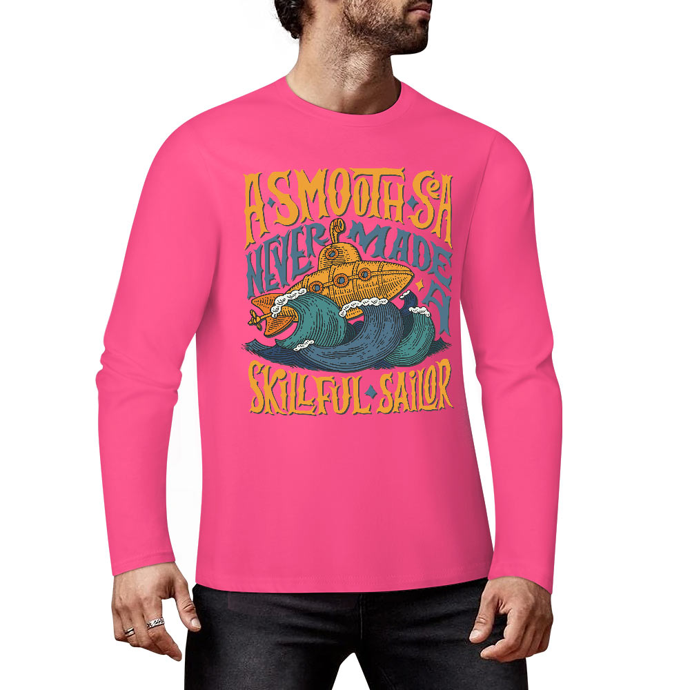 Pure cotton long sleeved T-shirt Multiple colors available