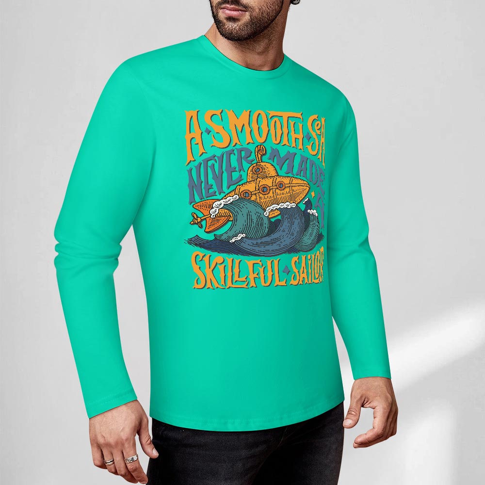 Pure cotton long sleeved T-shirt Multiple colors available