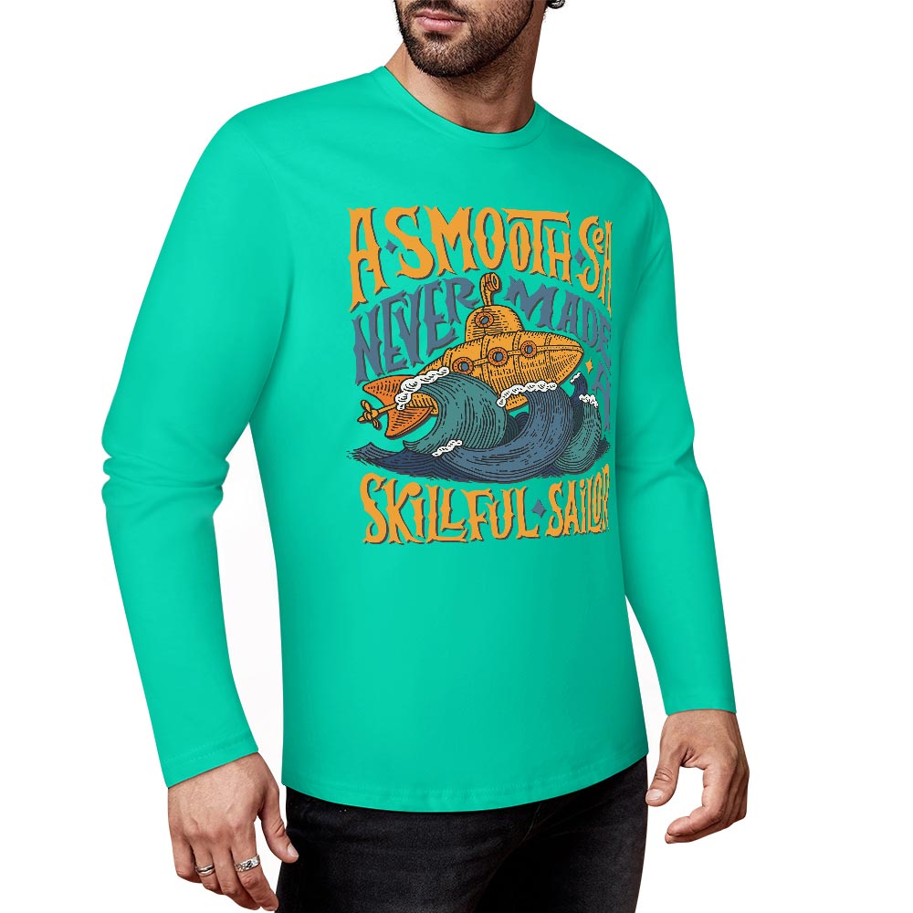 Pure cotton long sleeved T-shirt Multiple colors available