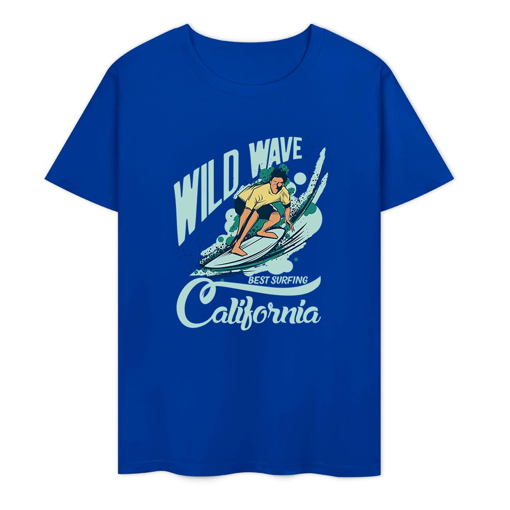 New 2025 Pure cotton short sleeved T-shirt two side print