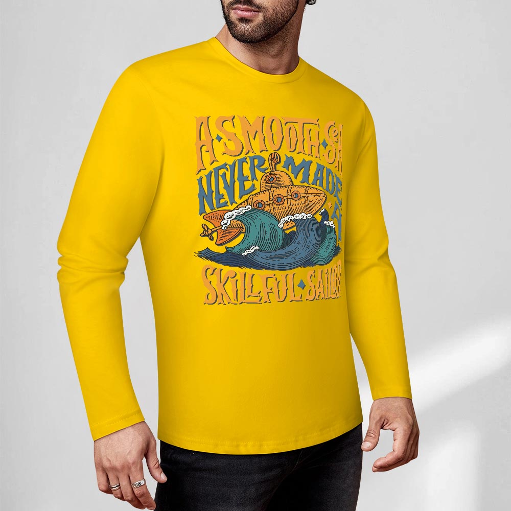 Pure cotton long sleeved T-shirt Multiple colors available