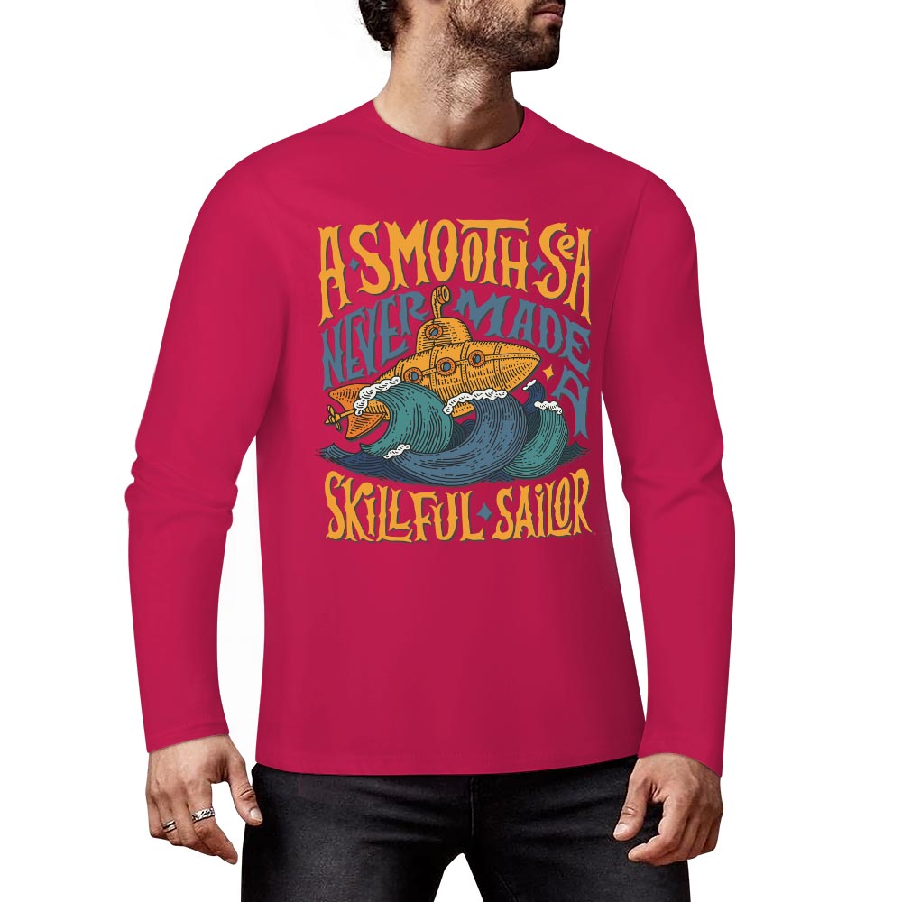 Pure cotton long sleeved T-shirt Multiple colors available