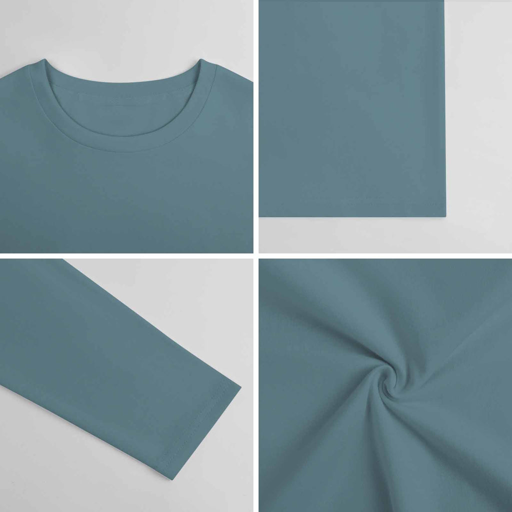 Pure cotton long sleeved T-shirt Multiple colors available