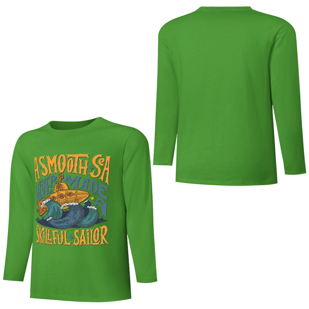 Pure cotton long sleeved T-shirt Multiple colors available