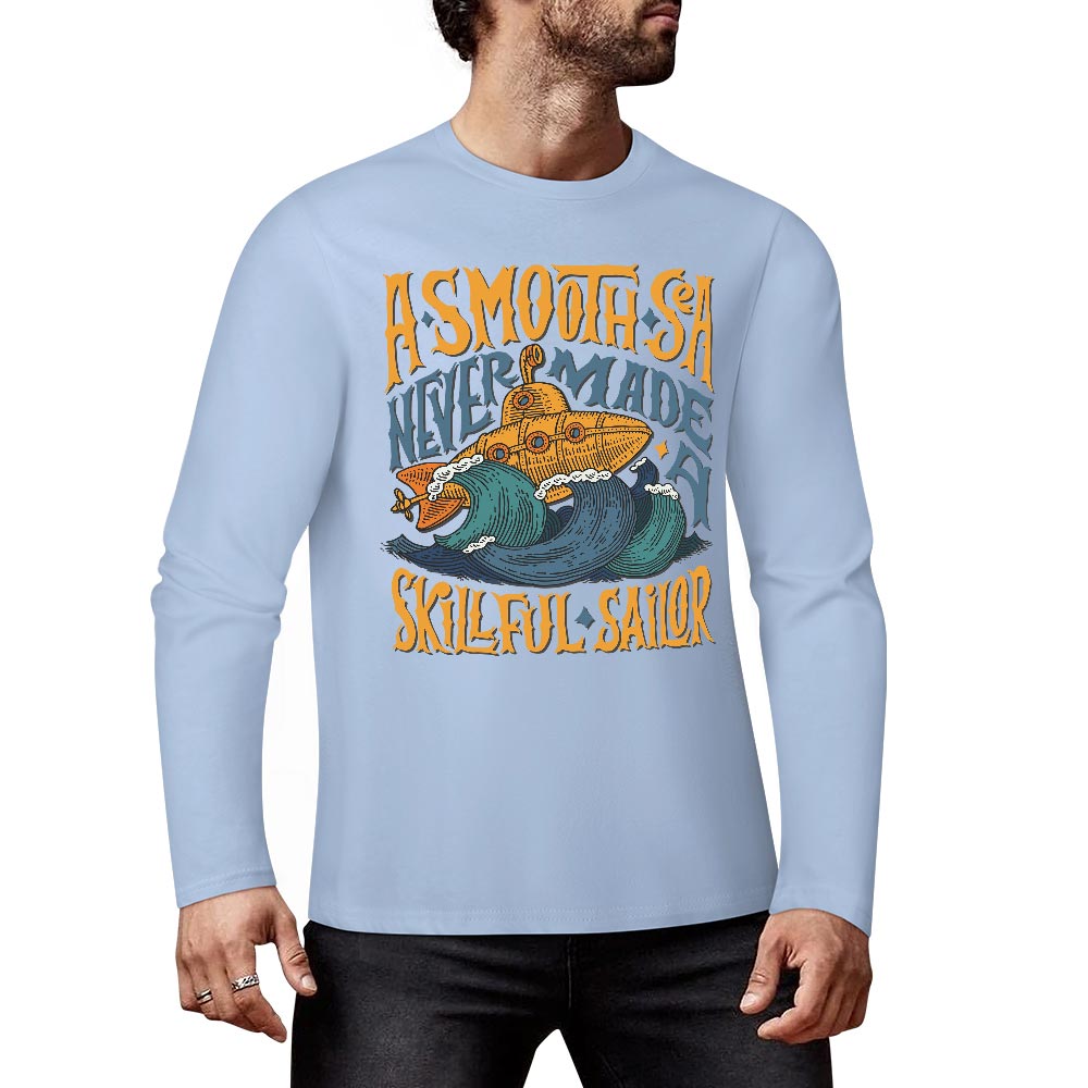 Pure cotton long sleeved T-shirt Multiple colors available