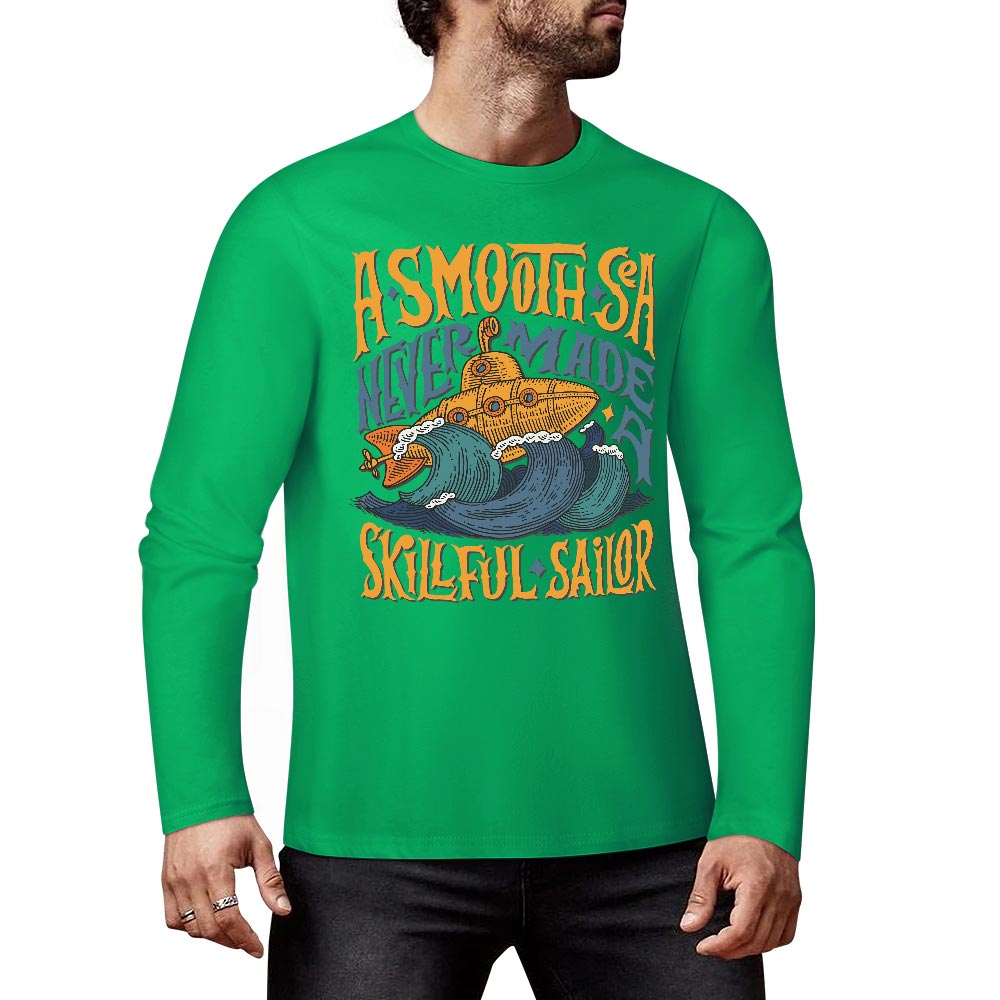 Pure cotton long sleeved T-shirt Multiple colors available