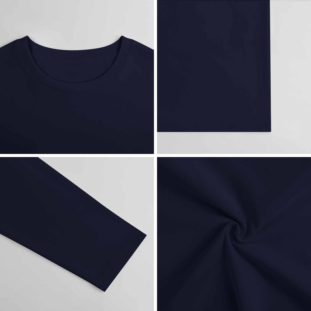 Pure cotton long sleeved T-shirt Multiple colors available