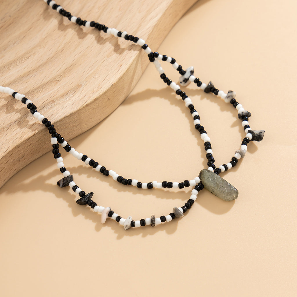 Summer beach rice bead belly button waist chain waist chain retro colored bead bead string chain