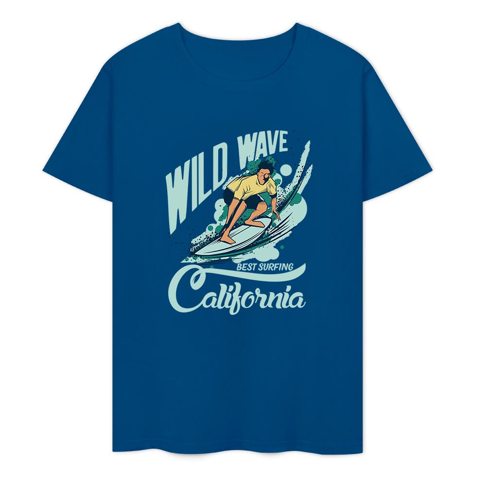 New 2025 Pure cotton short sleeved T-shirt two side print