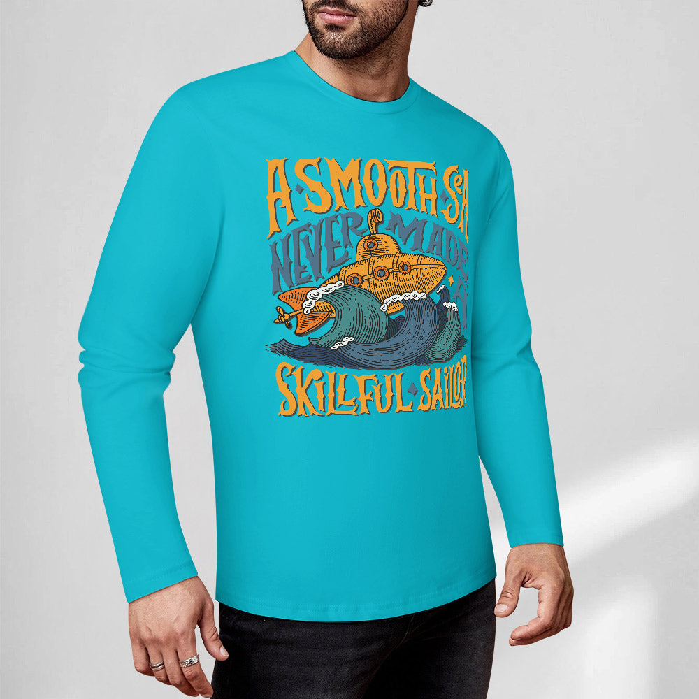 Pure cotton long sleeved T-shirt Multiple colors available