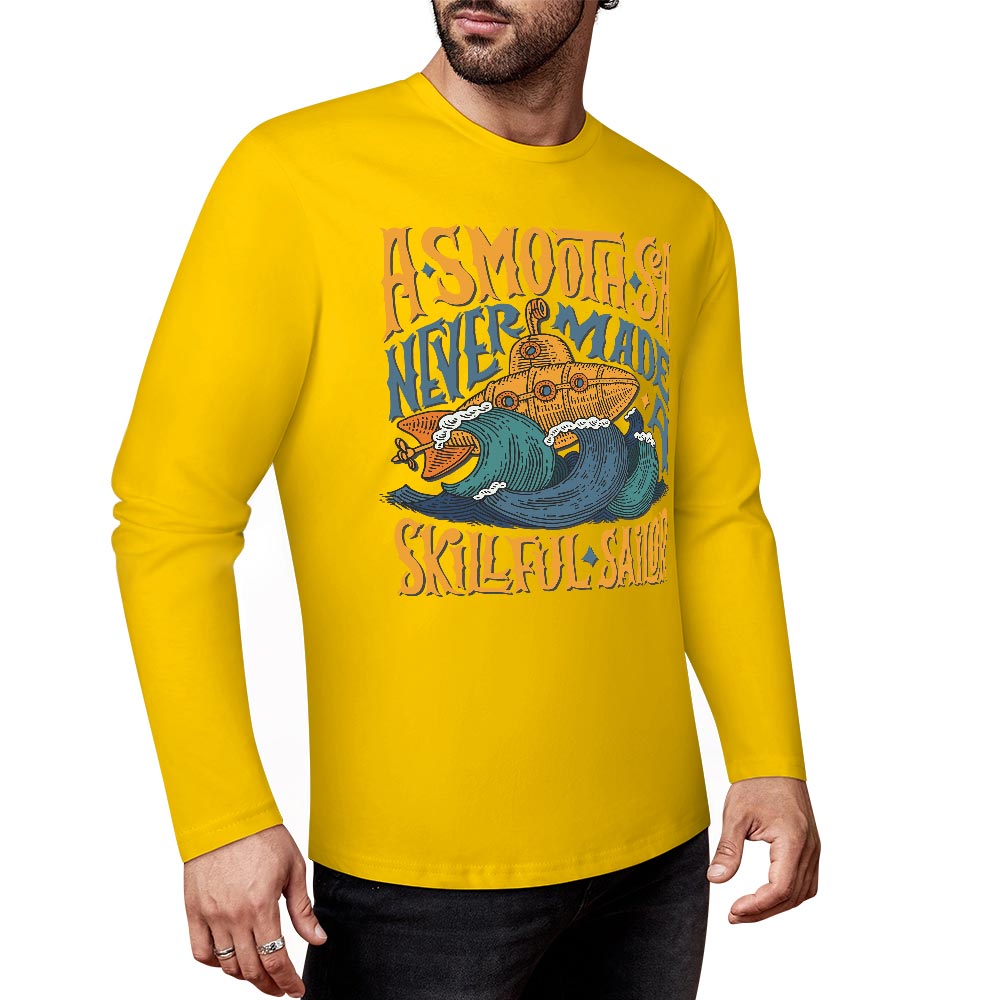 Pure cotton long sleeved T-shirt Multiple colors available