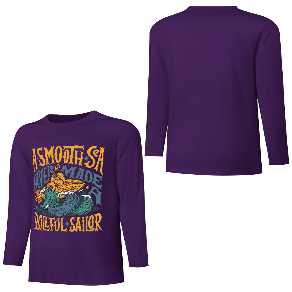 Pure cotton long sleeved T-shirt Multiple colors available