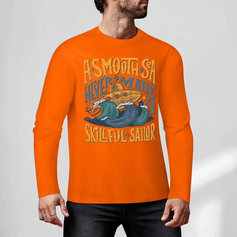 Pure cotton long sleeved T-shirt Multiple colors available