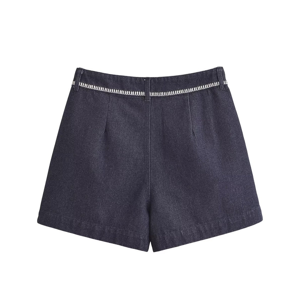 Summer women's clothing design with denim shorts for women
