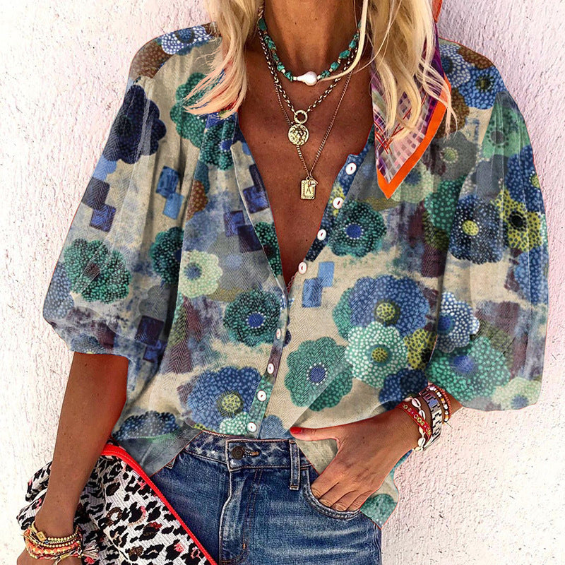 Women's Summer Printed Shirt