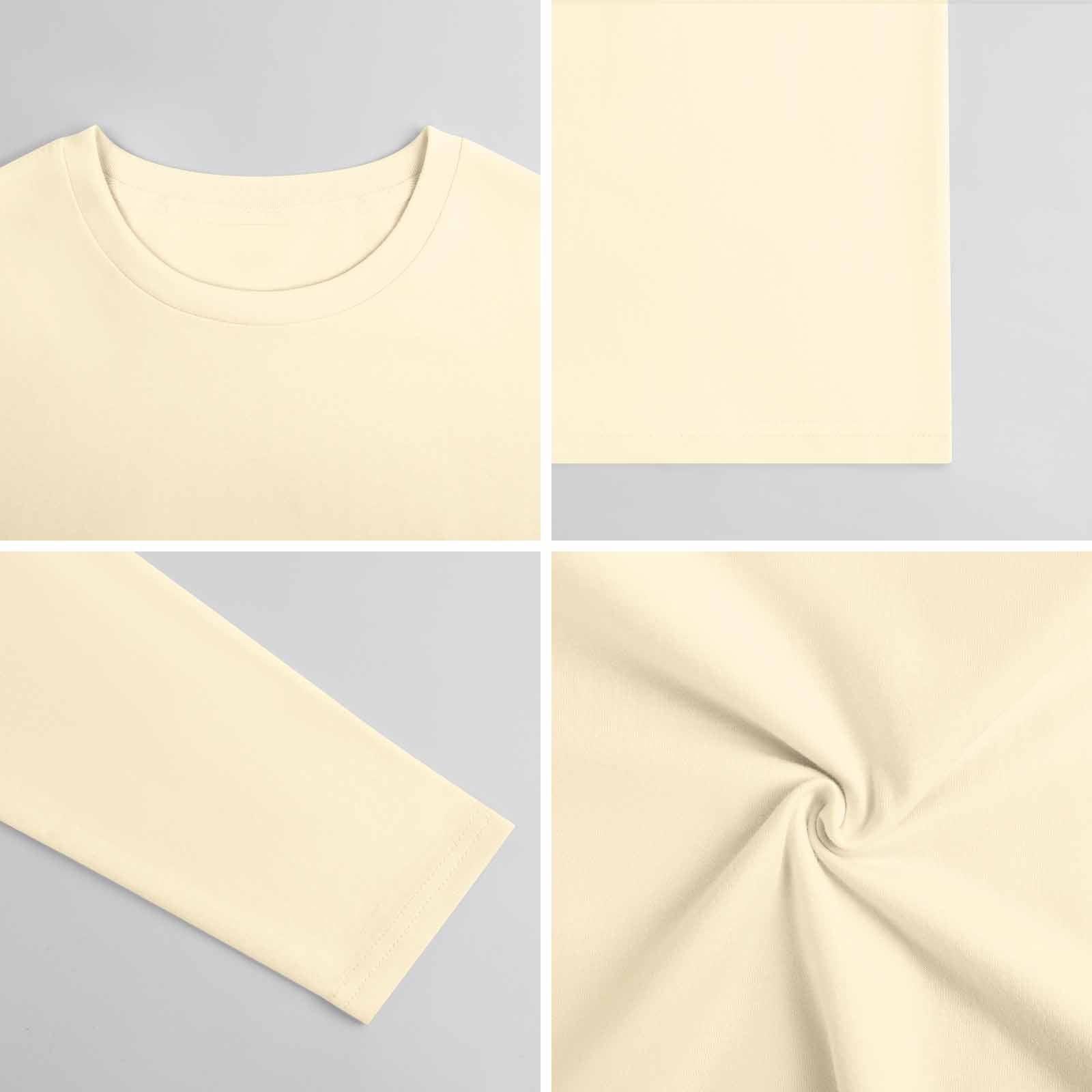 Pure cotton long sleeved T-shirt Multiple colors available