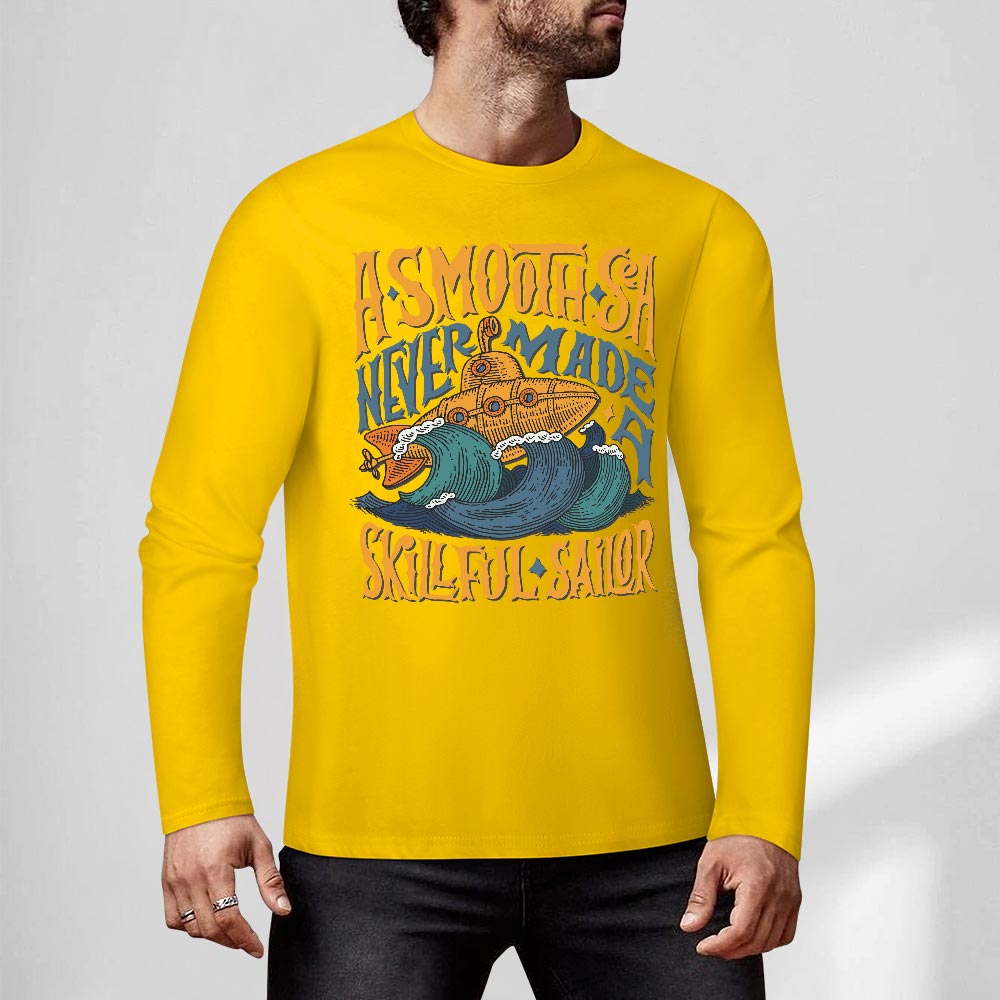 Pure cotton long sleeved T-shirt Multiple colors available