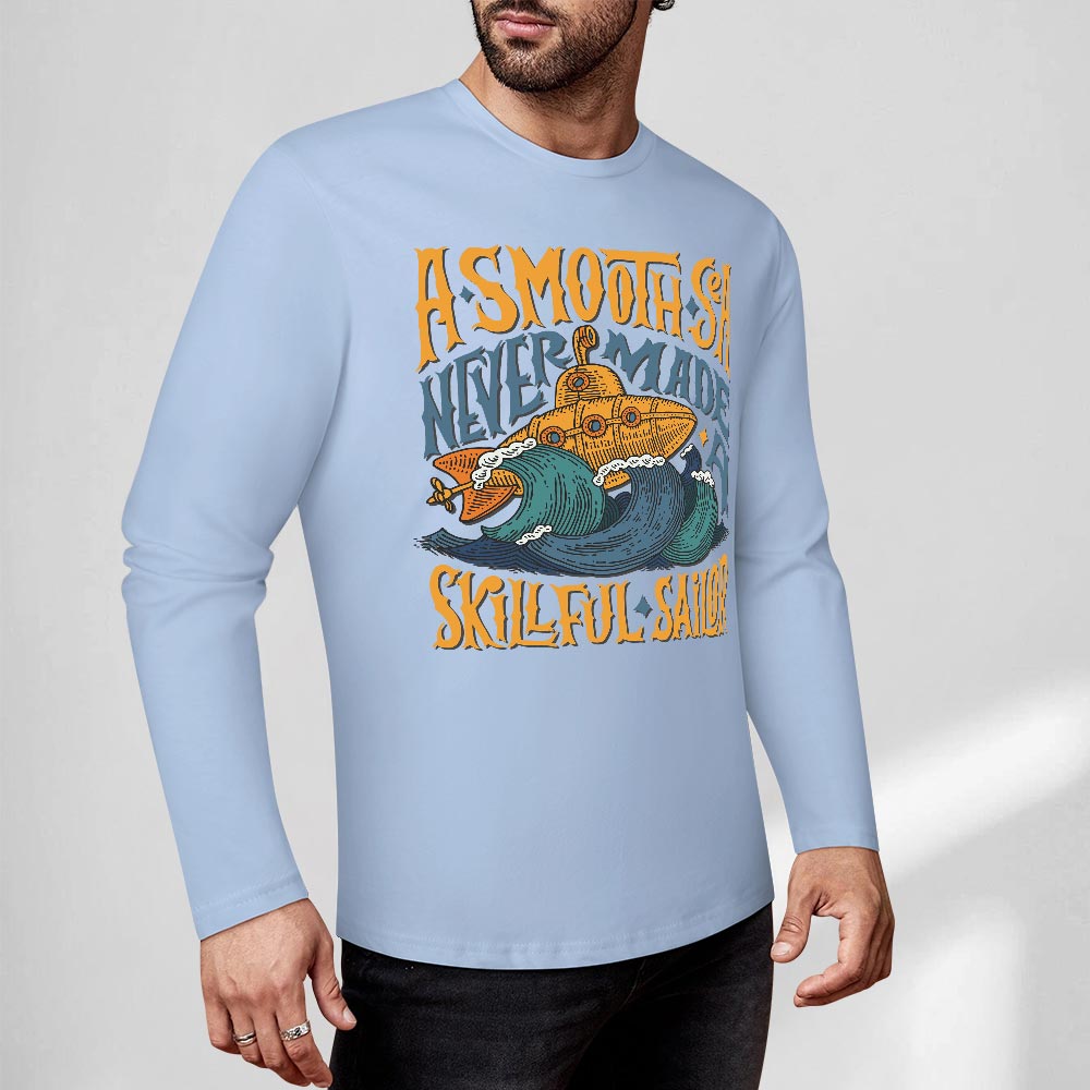 Pure cotton long sleeved T-shirt Multiple colors available