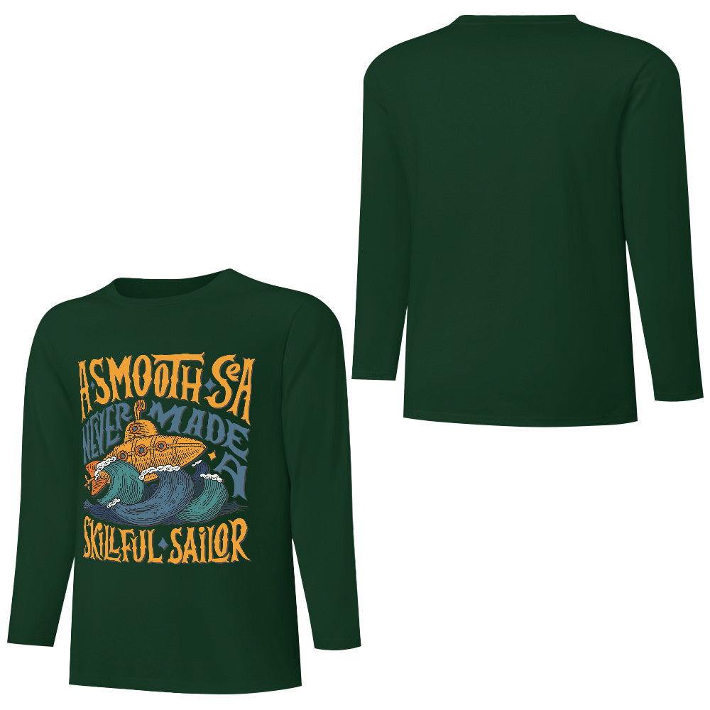 Pure cotton long sleeved T-shirt Multiple colors available