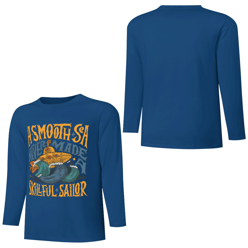 Pure cotton long sleeved T-shirt Multiple colors available