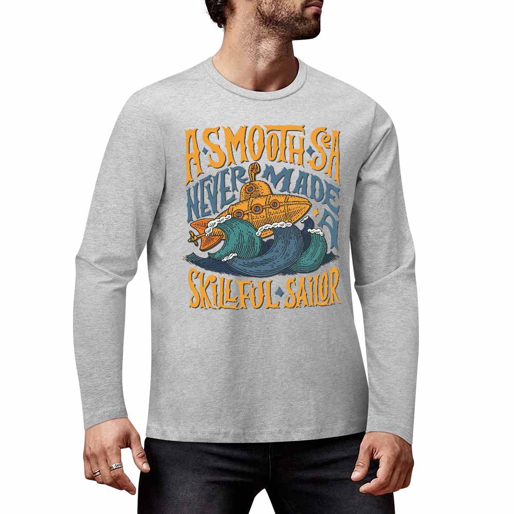 Pure cotton long sleeved T-shirt Multiple colors available