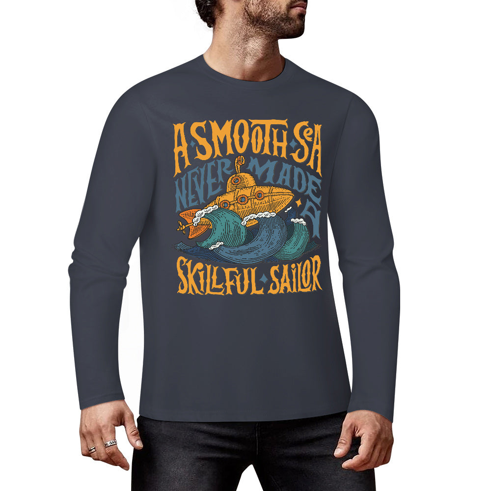 Pure cotton long sleeved T-shirt Multiple colors available