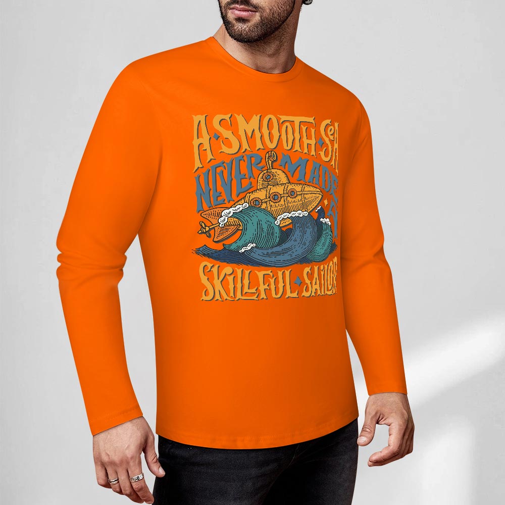 Pure cotton long sleeved T-shirt Multiple colors available