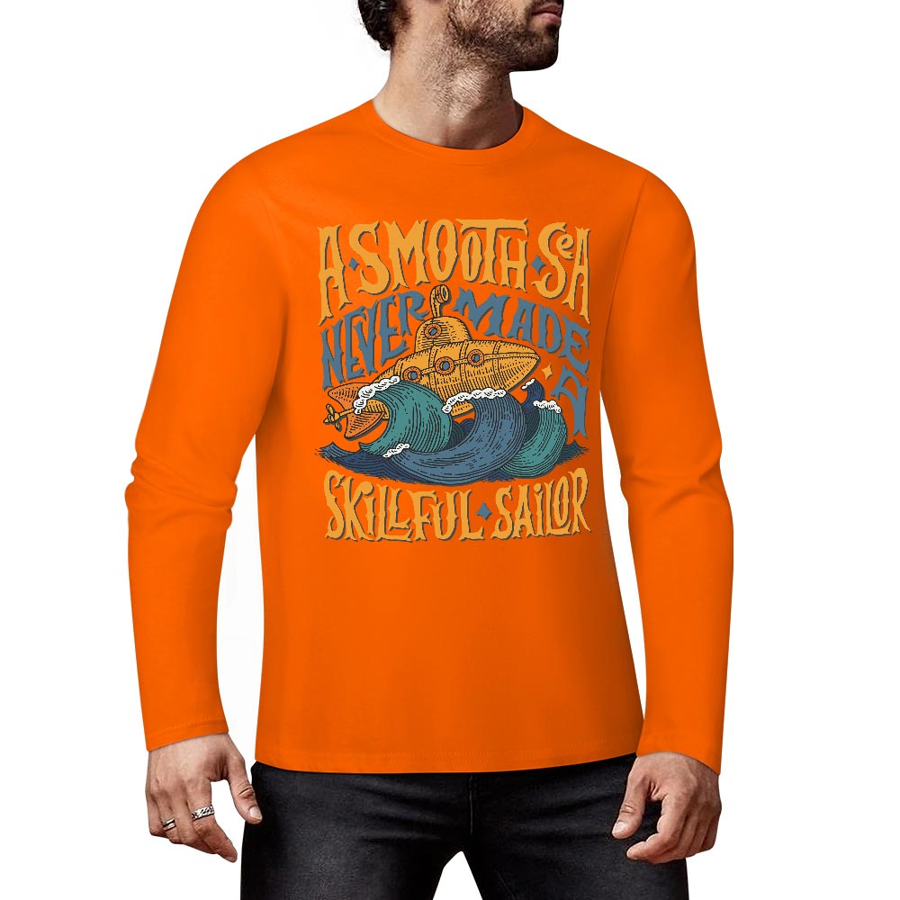 Pure cotton long sleeved T-shirt Multiple colors available