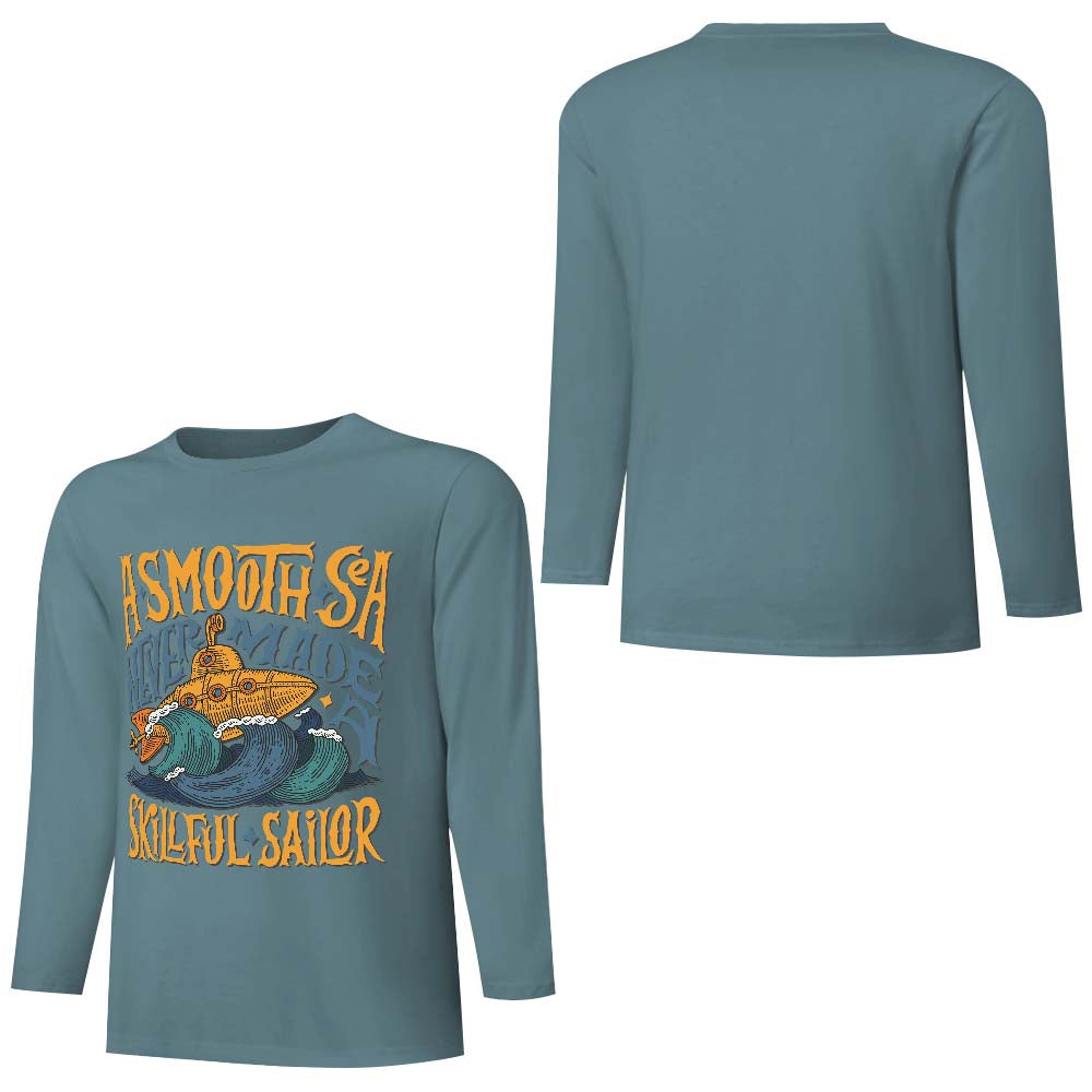 Pure cotton long sleeved T-shirt Multiple colors available